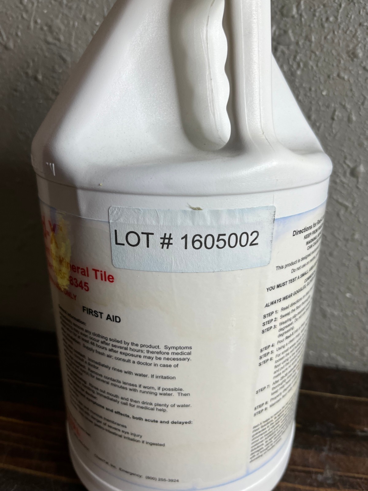 Nu-Safe Red-X Anti-Slip Floor Treatment For Mineral Tile 1 Gallon NSF-8345