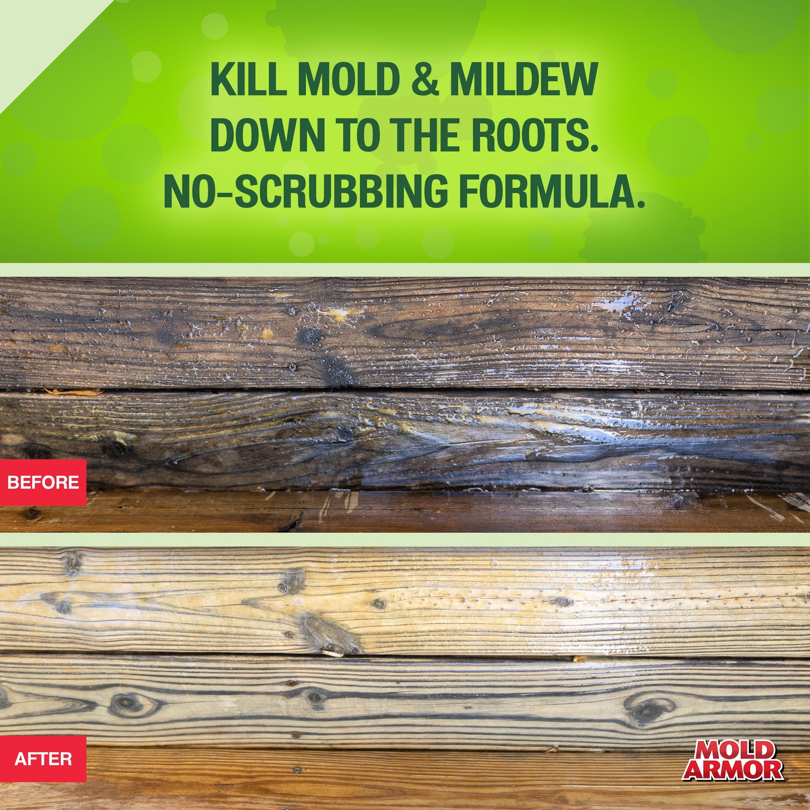 Mold Armor E-Z Deck Wash for Wood Surfaces, Composite Deck & Fence, 64 oz.