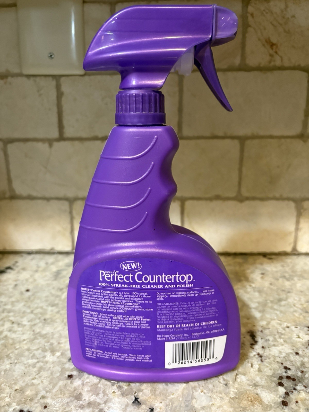 HOPE’S Perfect Countertop Cleaner and Polish 22-Ounce, 22 Fl Oz (Pack of 1)