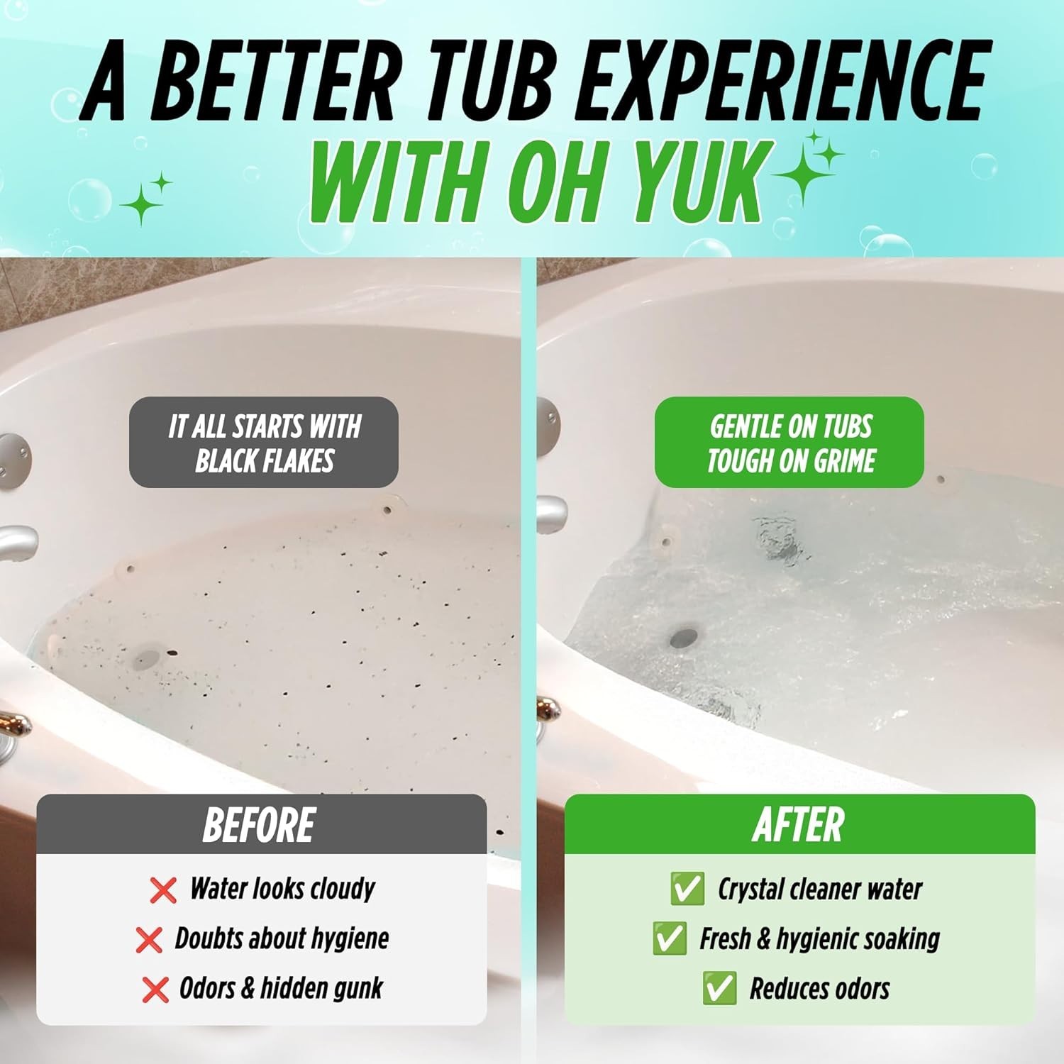 Effective Jetted Tub Cleaner – 32 Cleanings – 1 Gallon