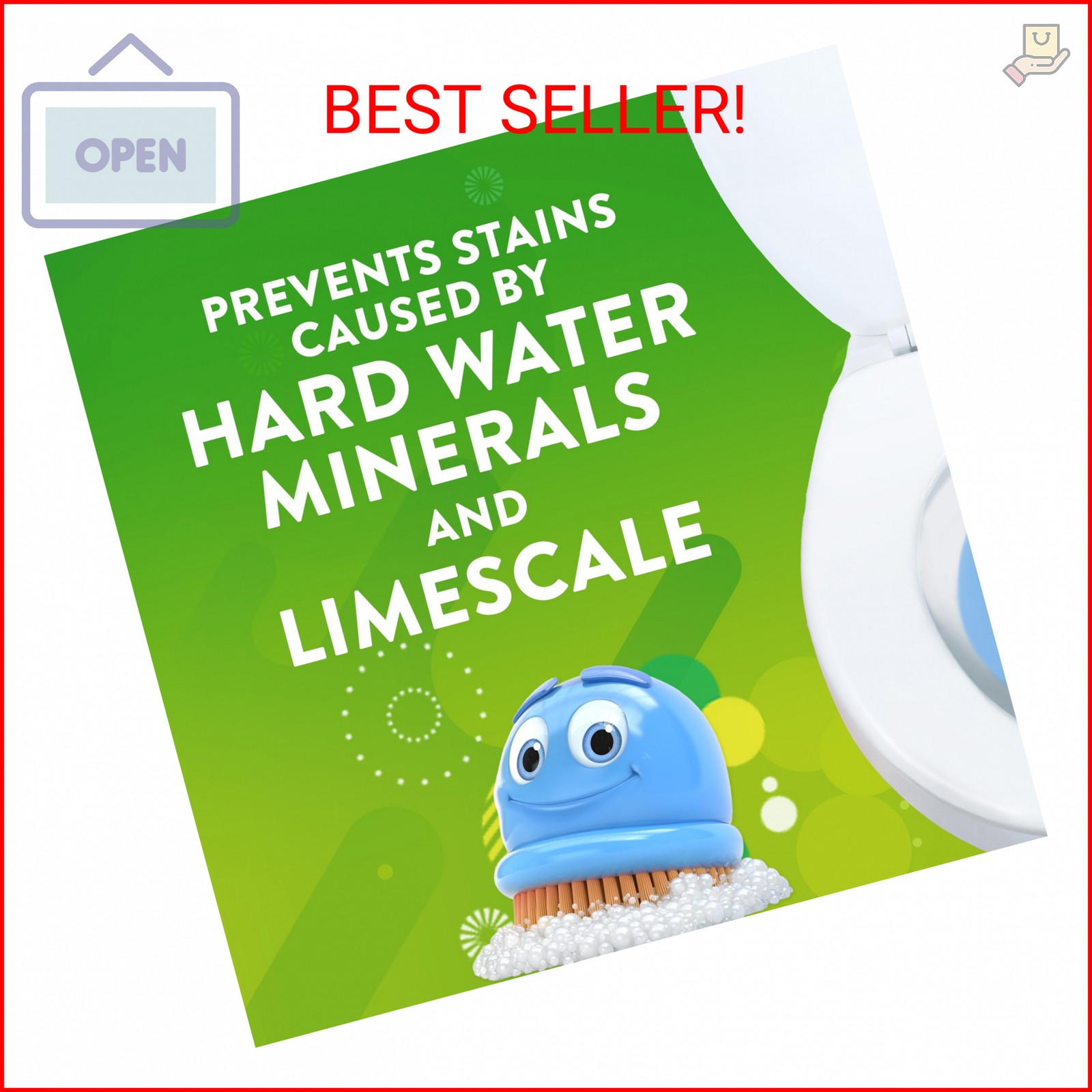Scrubbing Bubbles Continuous Clean Toilet Drop-Ins, Automatic Blue Toilet Bowl C