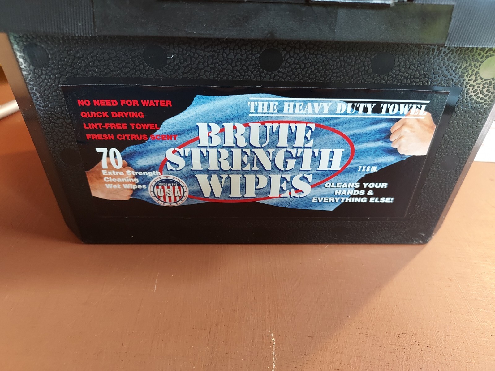 Brute Strength Wipes with BZK 12 pack for cleaning mold and mildew-ink, grease