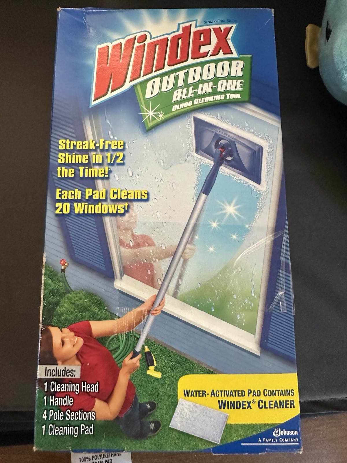 Windex Outdoor All-In-One Glass & Window Cleaning Tool Starter Kit NEW