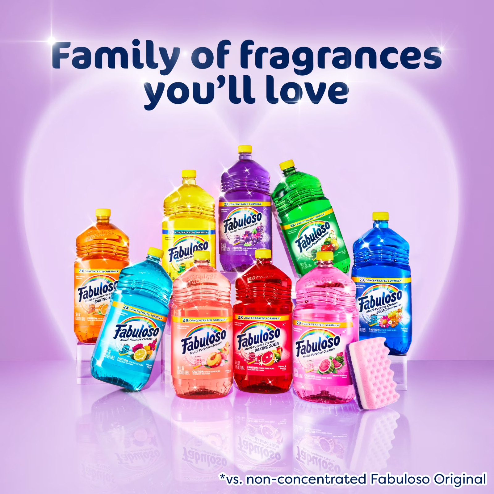 Fabuloso Multi-Purpose Cleaner, 2X Concentrated Formula, Limited Edition, Carnav