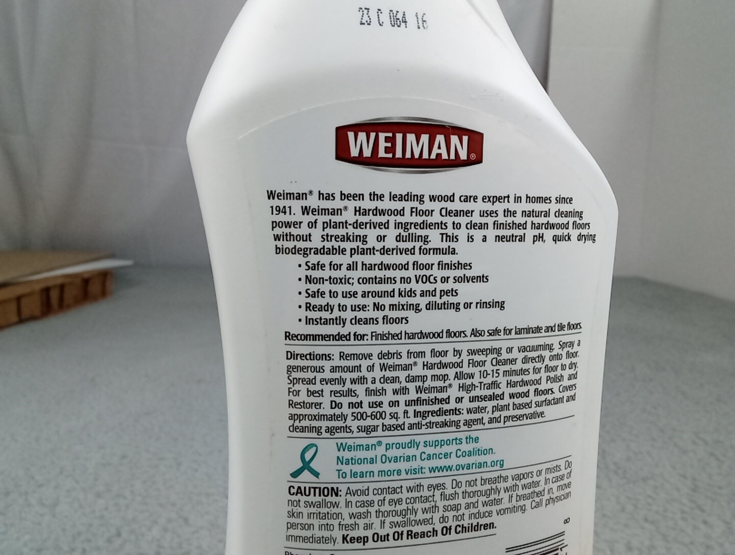 1x Weiman All Natural Hardwood Floor Cleaner 27oz Spray Bottle DISCONTINUED