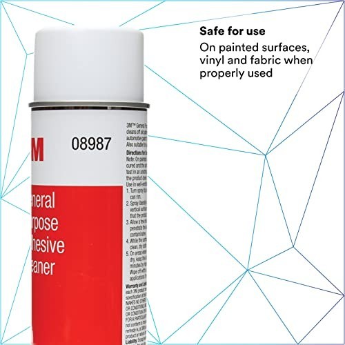 Adhesive Cleaner 15 oz Removes Sticky Residue Safe on Paint Vinyl Fabric Spray