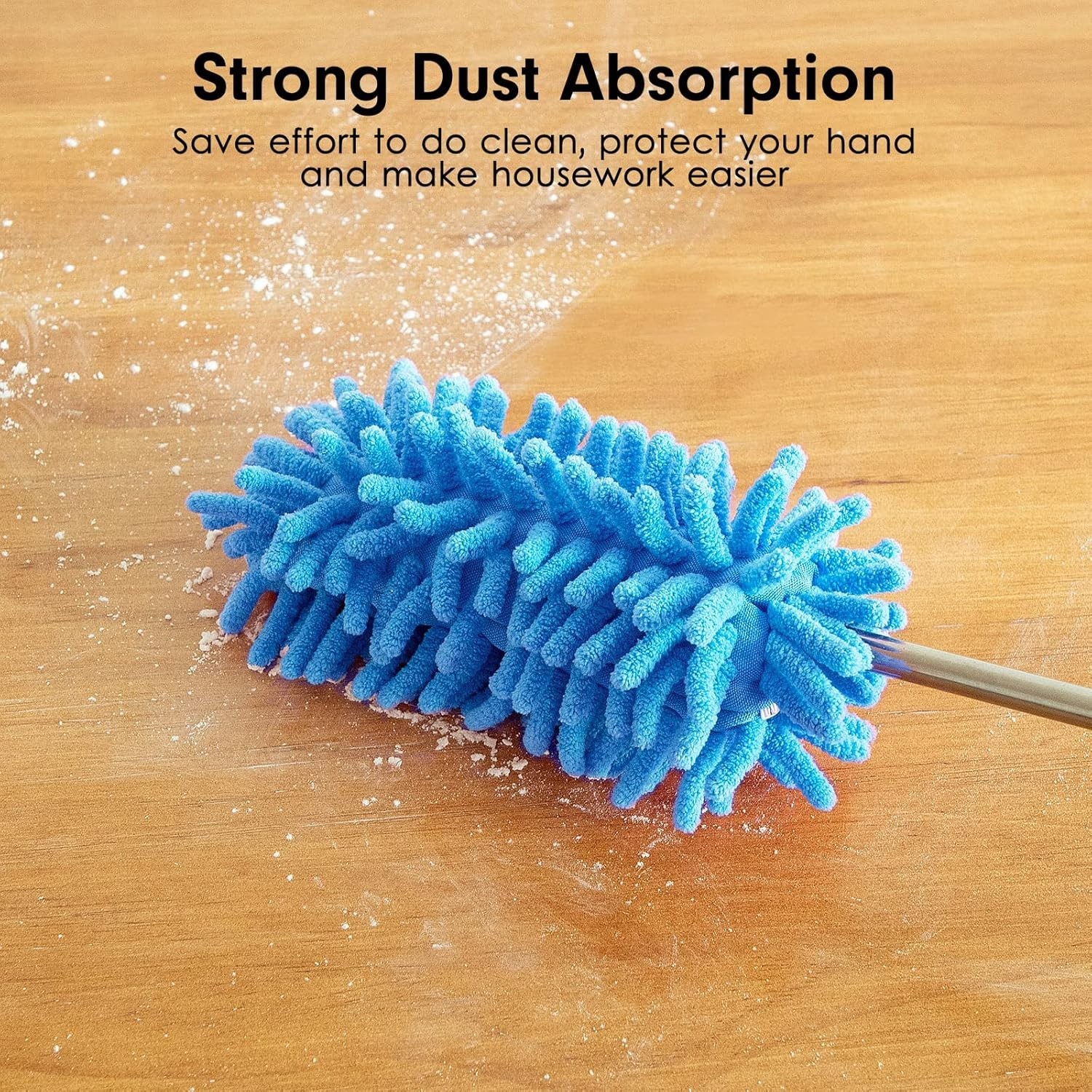Multi-Purpose Microfiber Duster for Office & Home—Comes with 2 Replaceable Heads