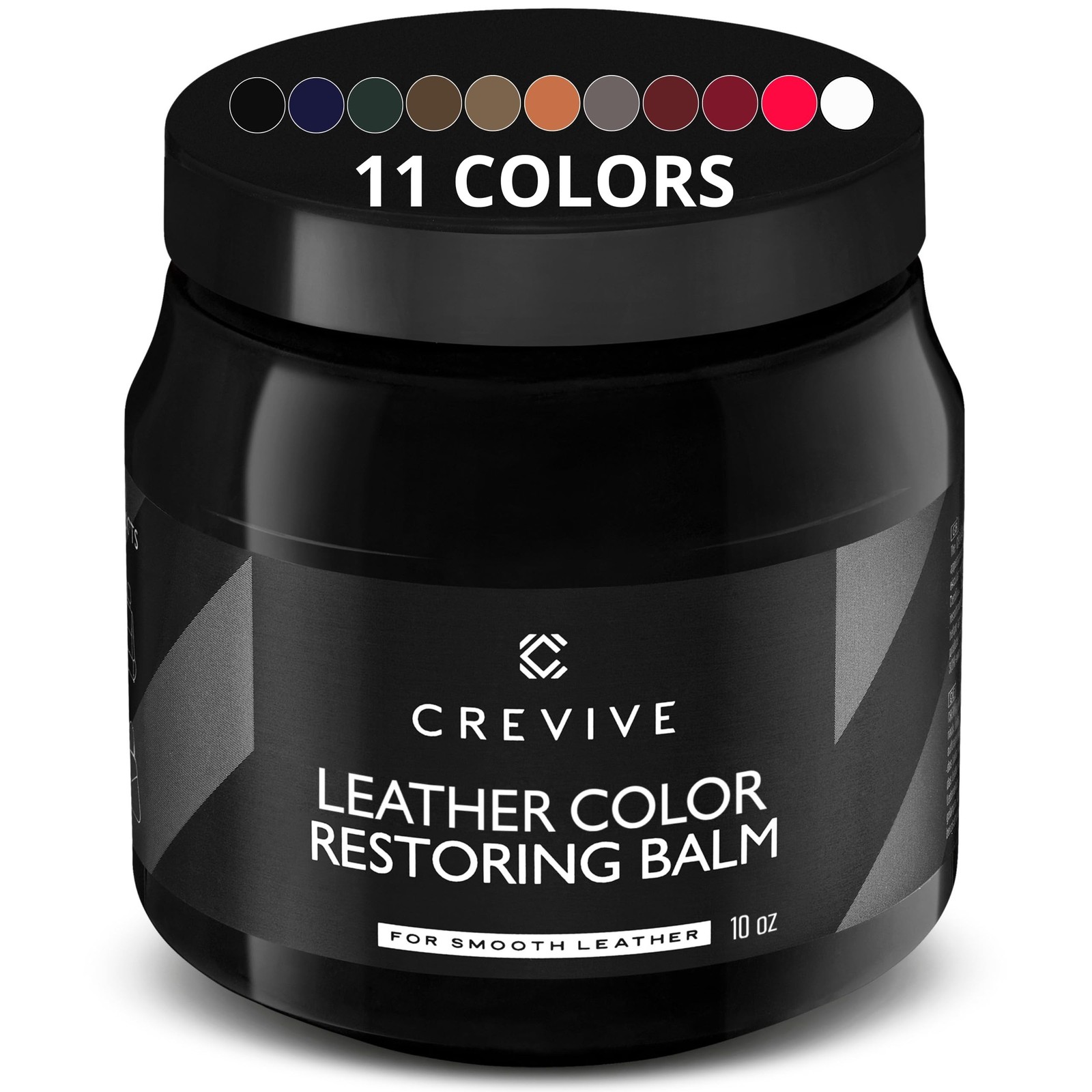 Leather Recoloring Balm Black 10 oz – Leather Color Restorer – Leather Restor…