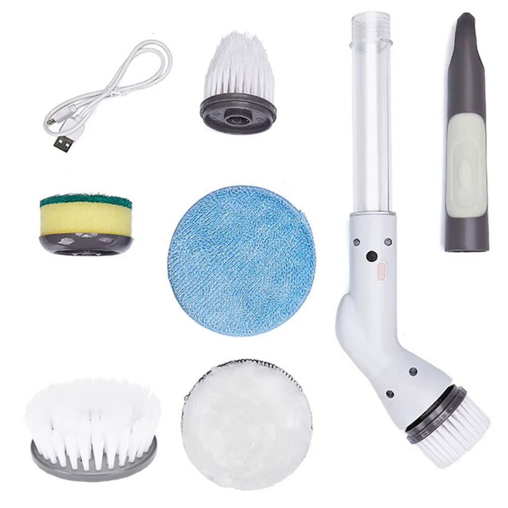 Electric Spin Scrubber Cordless Cleaning Brush Portable Shower Cleaning Brush