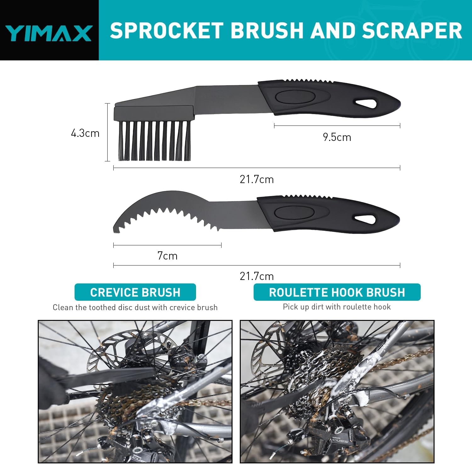 Bike Chain Cleaner Set, Bicycle Cleaning Kit Chain Lube and 500ml Cleaning Sp…