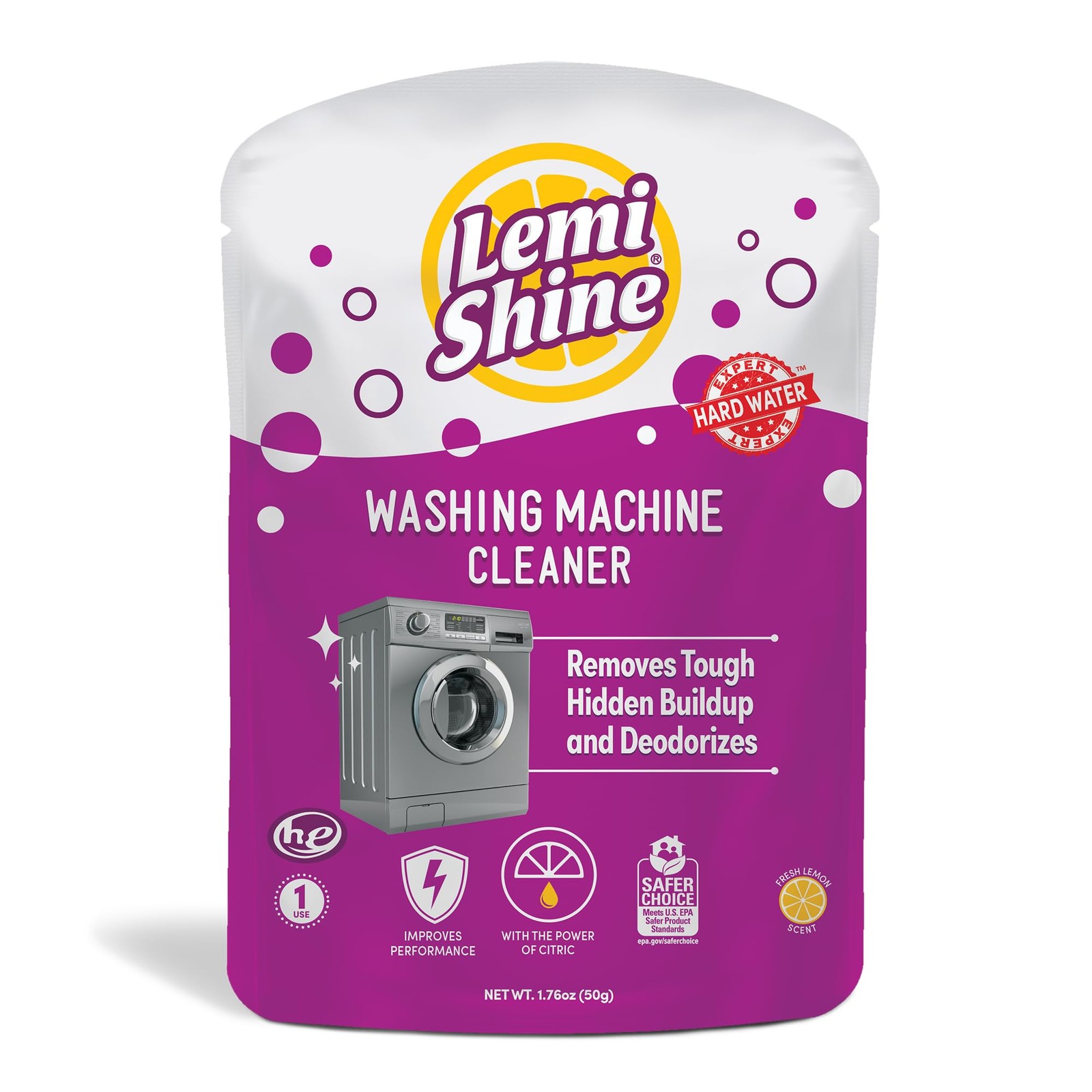 1 PC Washing Machine Cleaner Restore Performance Biodegradable Descaler Wash
