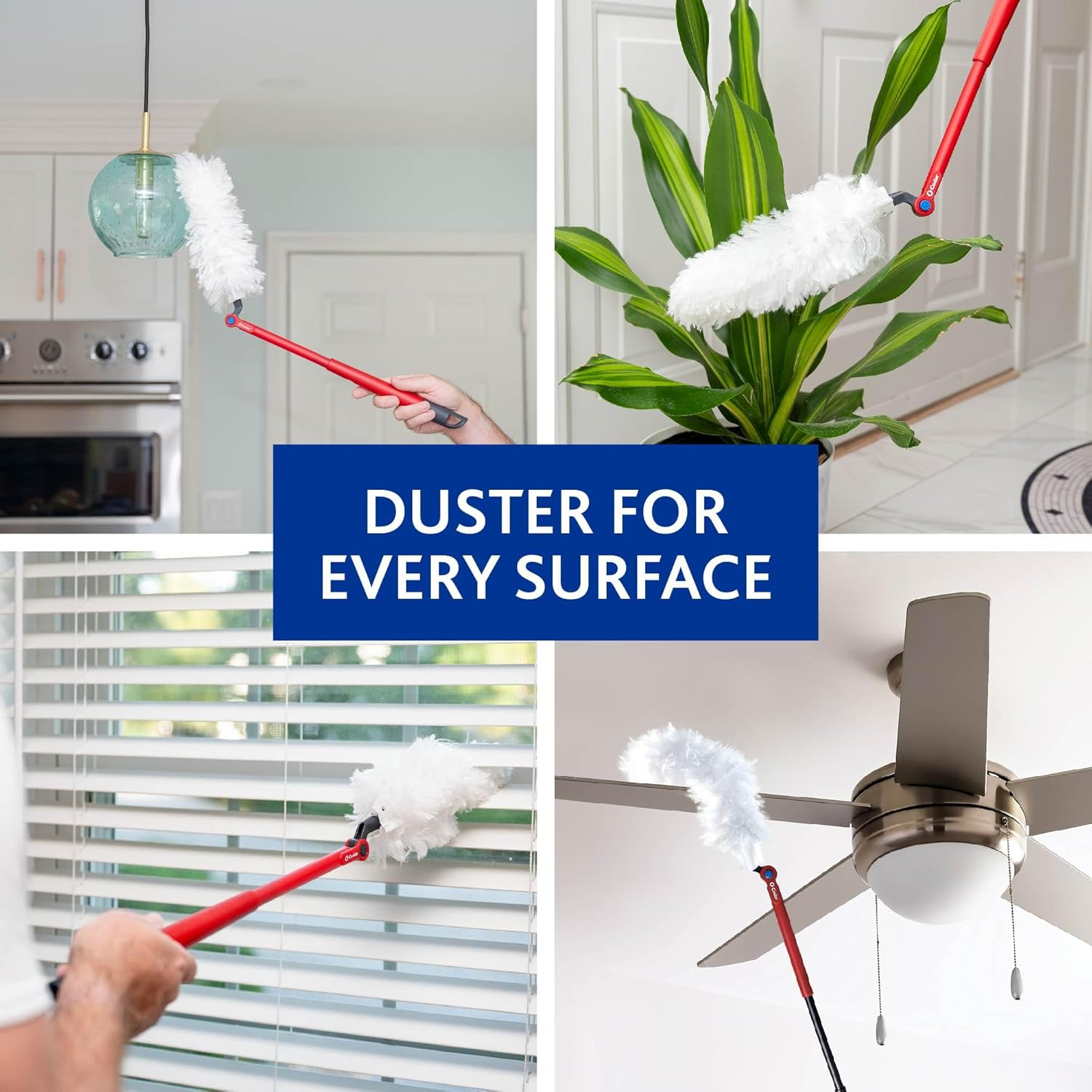 O-Cedar Flex & Catch Heavy Duty Dusting Kit with 3 Disposable Duster Refills | E