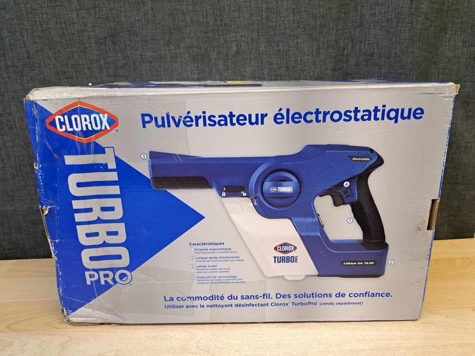 Clorox Turbo Pro Electrostatic Sprayer – Cordless Handheld Unit