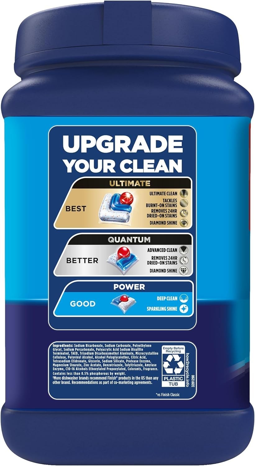 Classic Dishwasher Pods, No Pre-Rinse Dishwasher Detergent Soap For Clean & S…