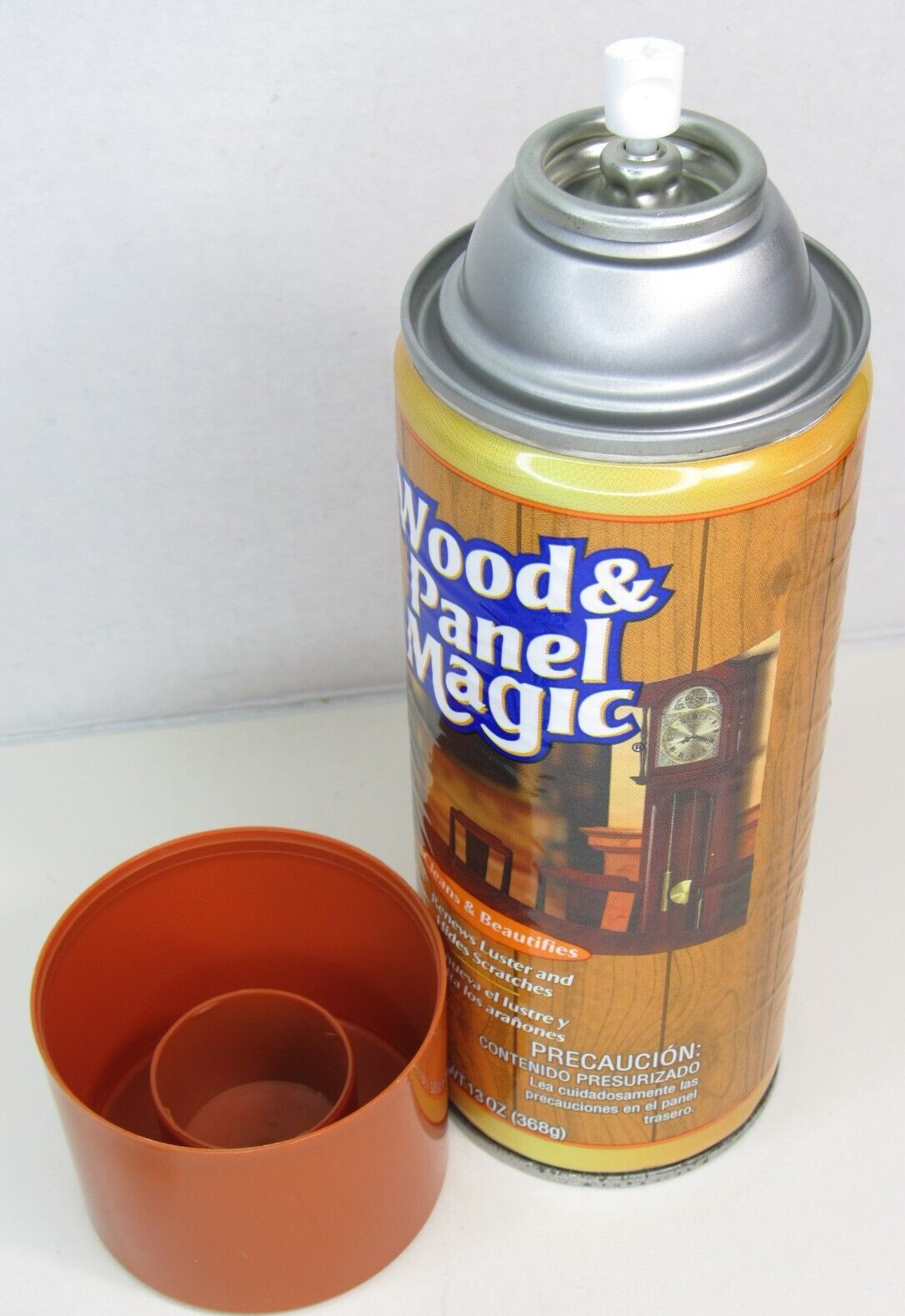 Vtg Full Wood & Panel Magic One Step 13oz Aerosol Cleaner Spray Renew Luster NOS