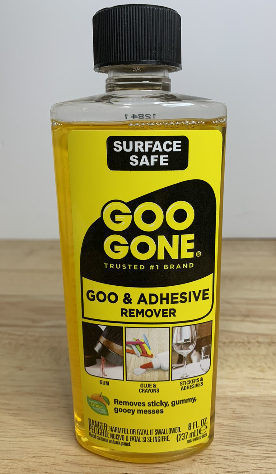 Goo Gone Adhesive Remover Surface Safe 8 FL. OZ.