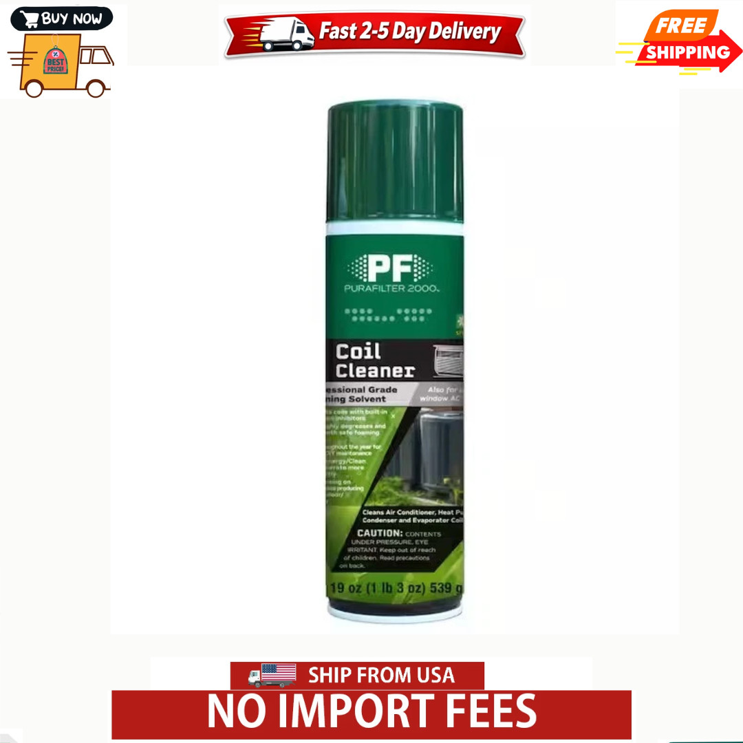 PURAFILTER 2000 Foaming Coil Cleaner Great for HVAC A/C Units & Evaporator Coils