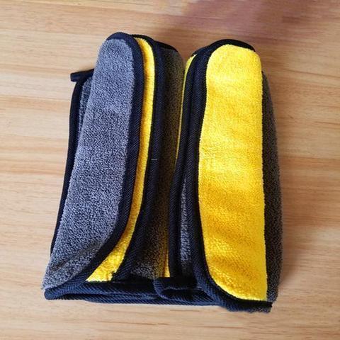 Two-color Double-sided Car Dual-use Cleaning Micro Fiber Towel No Scratches
