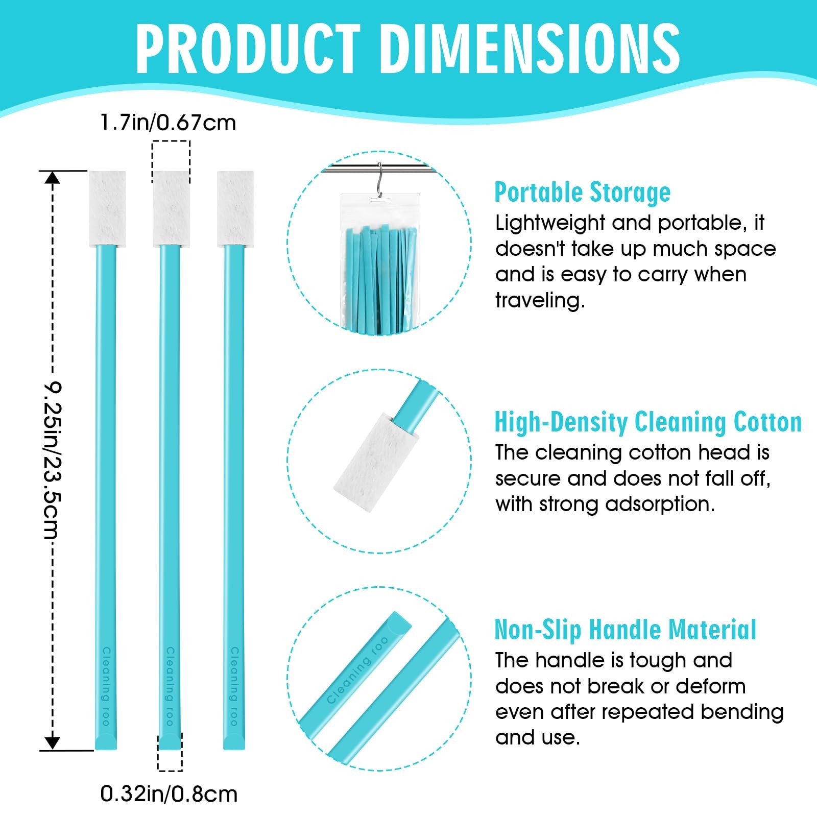 20PCS Crevice Cleaning Brush Tool Kit – Disposable Toilet Brush & Seat Cleane…