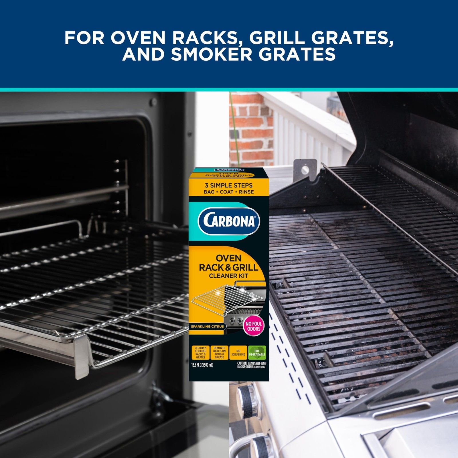 Oven Rack & Grill Cleaner | Eliminates Thick Grease & Build-Up | Griddle & BB…