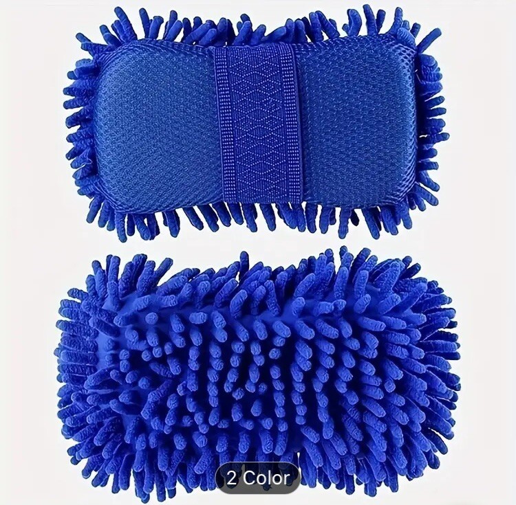 Car Cleaning Sponge Car Wash Care Washing Brush Pad Cleaning Tool Microfiber Pol