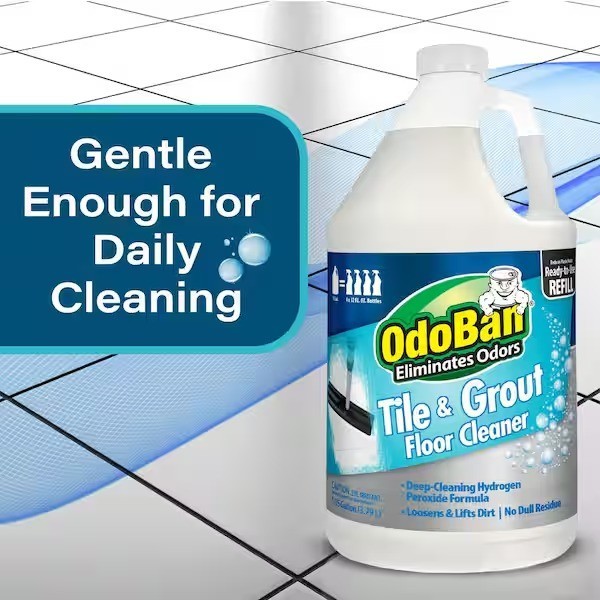 OdoBan 1 Gal. Tile& Grout Floor Cleaner (Ready-to-Use) tough soils, dirt grime
