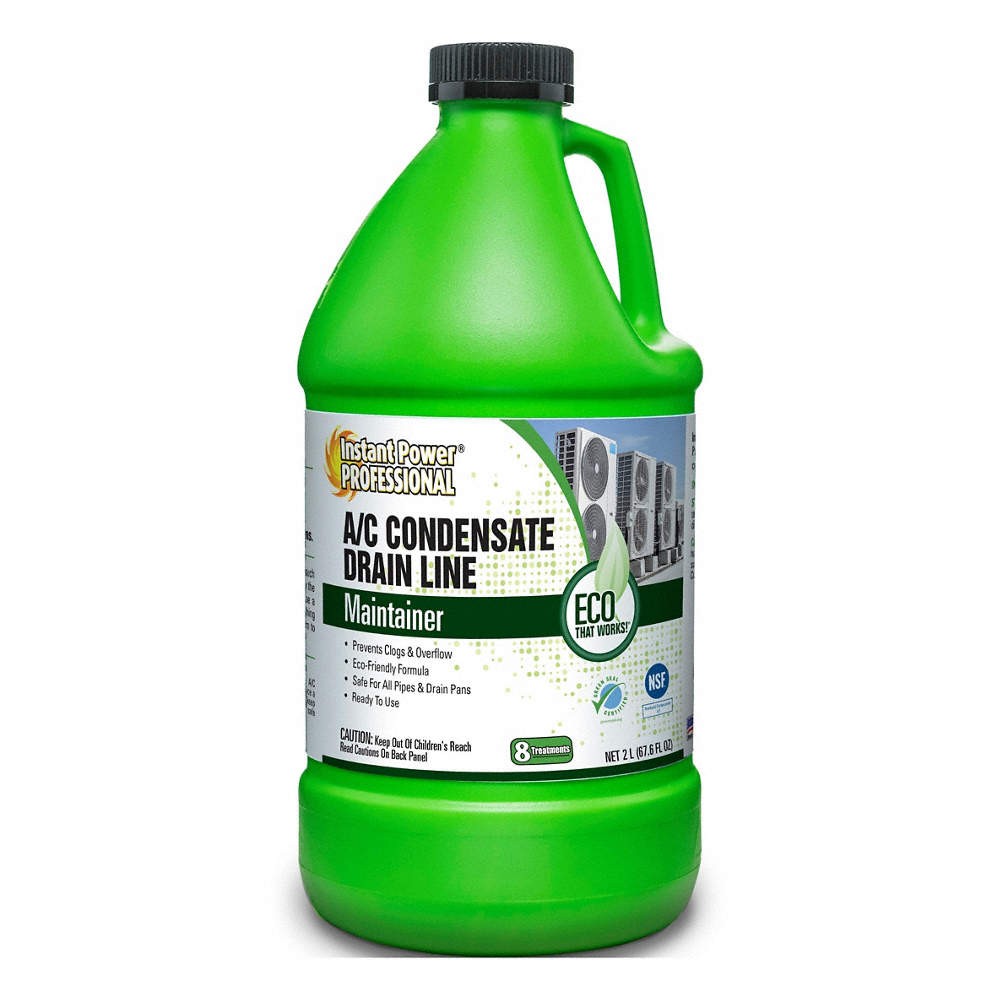 INSTANT POWER PROFESSIONAL A/C Condensate Drain Line Maintainer,2 L 830Y92