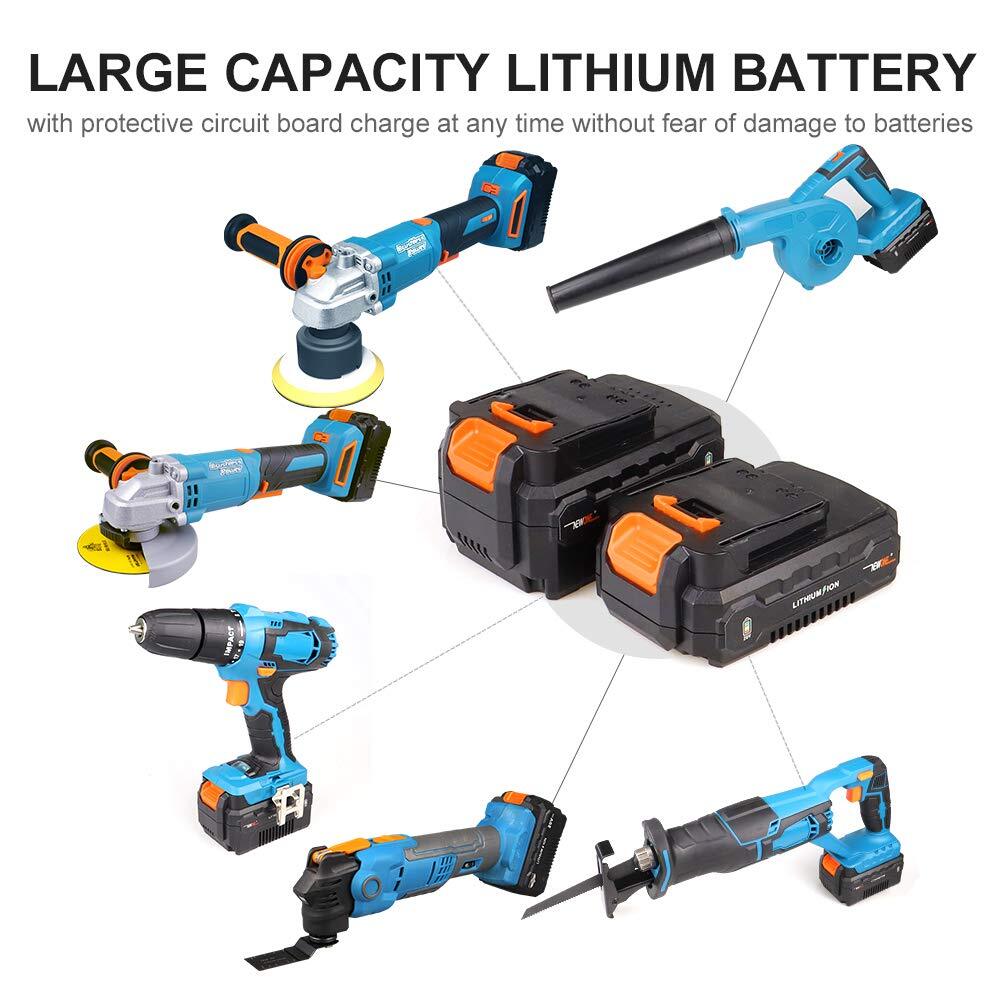 20v Cordless Round Orbital Polisher Dual Action Buffer Polisher 5inch6 Variable
