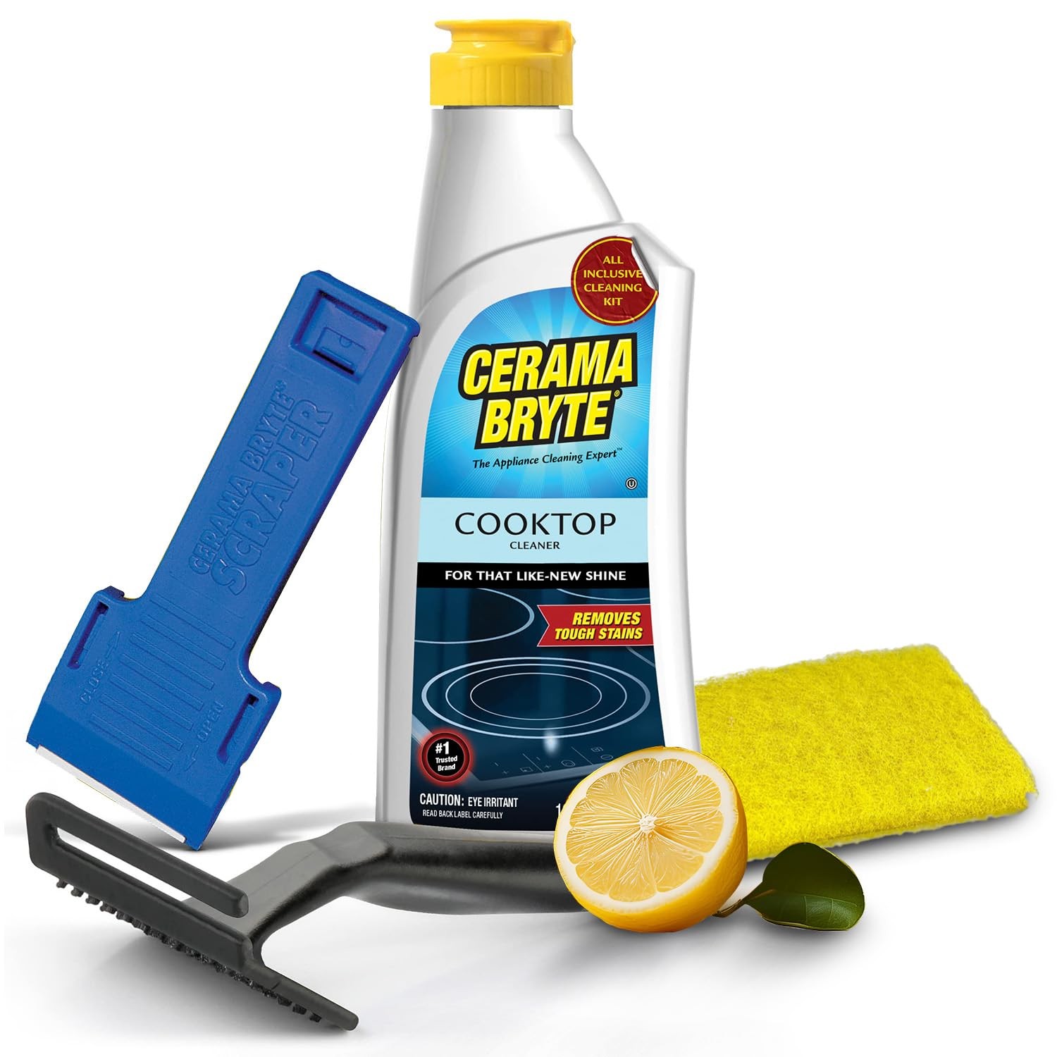 Glass Cooktop and Stove Top Cleaner Combo Kit Includes Cleaning Tool, Razor,…