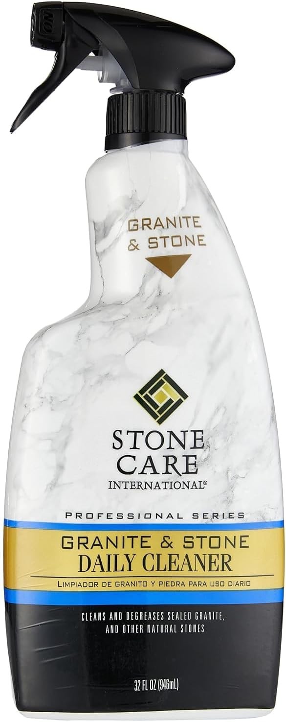 Stone Care International Granite Cleaner – 32 Fluid Ounces Granite & Stone Tile