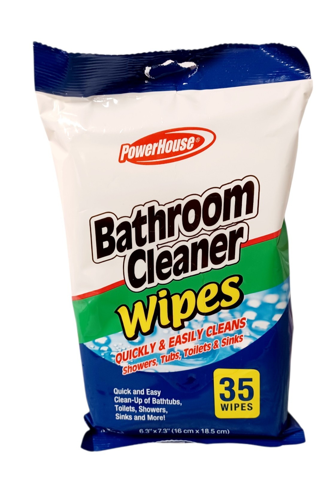 Powerhouse Bathroom Cleaner Wipes 35 In Package