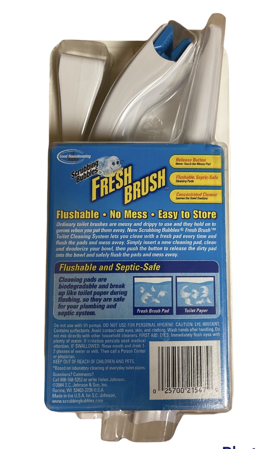 Scrubbing Bubbles Fresh Brush Toilet Cleaning System Flushable Pads Starter Kit