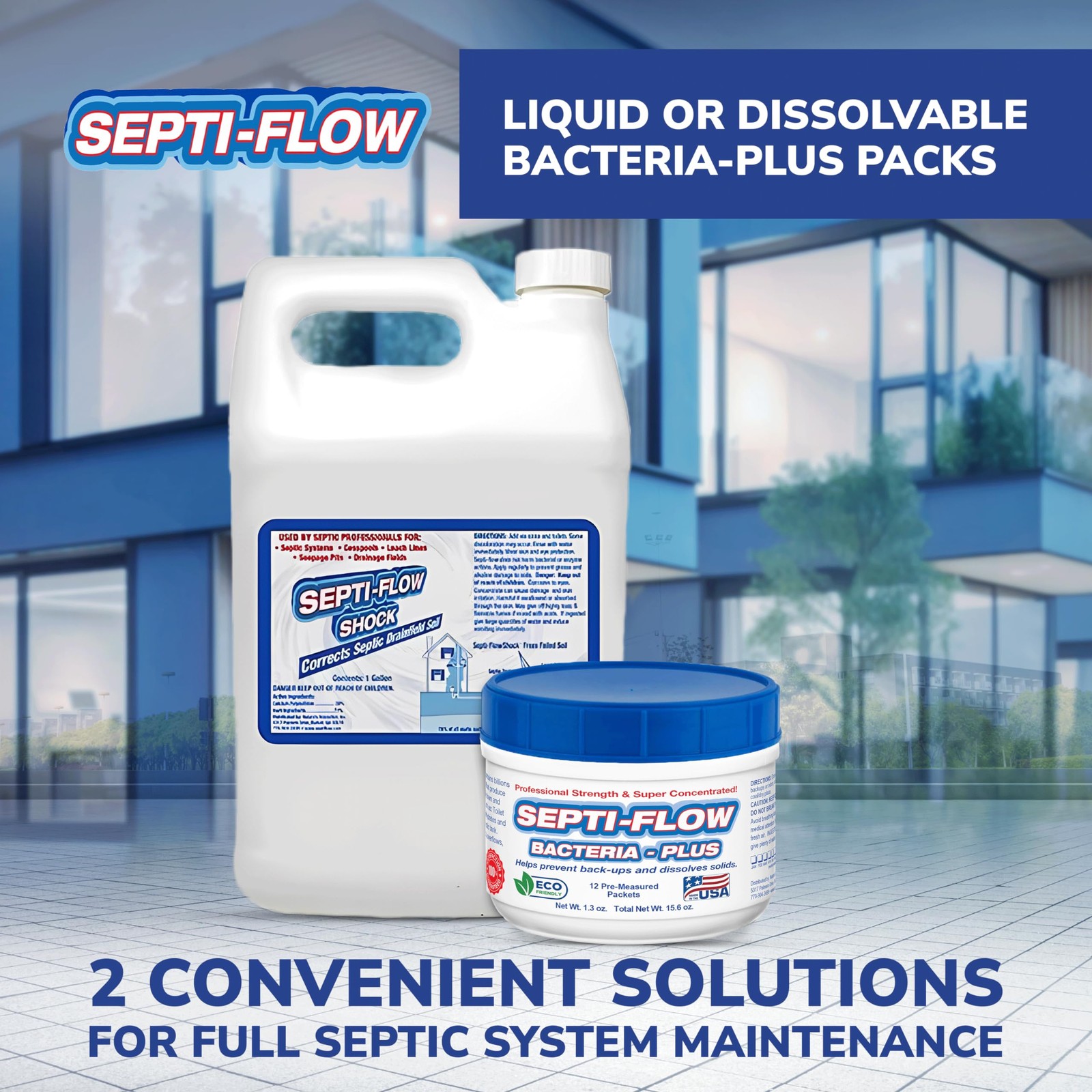 Septic Tank Treatment | Enzyme Pods | 1 Year Supply | 2+ Billions Blue