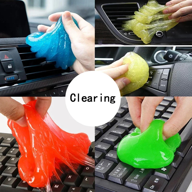 Newauto Car Cleaning Pad Glue Powder Cleaner Magic Cleaner Dust Remover Gel Home