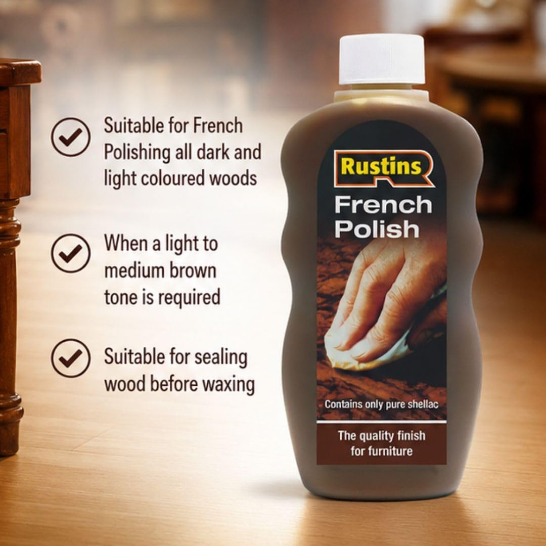 French Polish – The quality finish for furniture (Brown, 300ml)