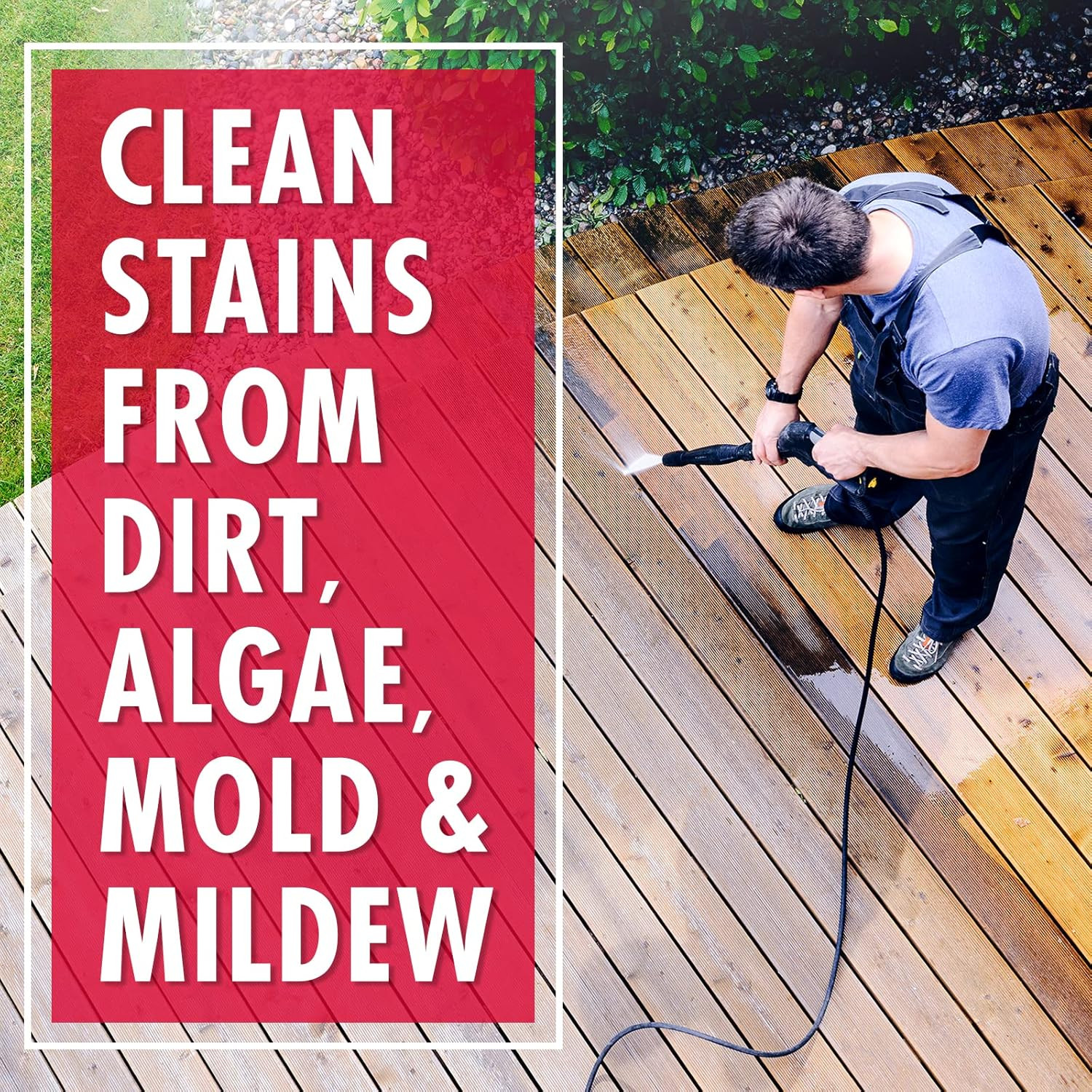 Outdoor Mold & Mildew Stain Remover Spray | Ready to Use | 32 Fl