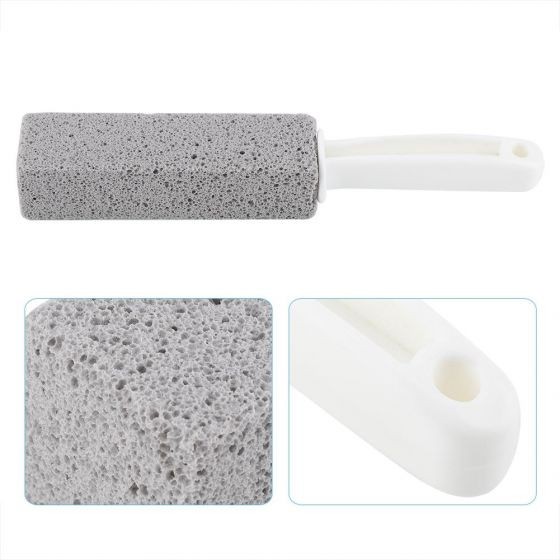 2 Pack Toilet Cleaner Stone with Handle, Easy Scrub for Tough Stains