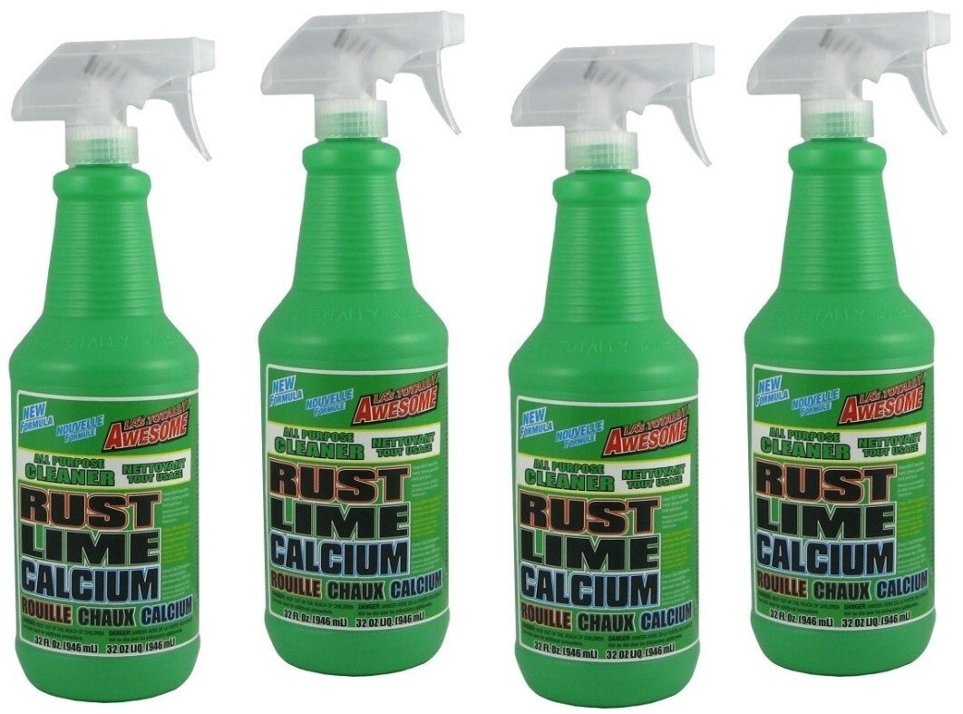4 Pack- LA’s Totally Awesome RUST LIME CALCIUM Cleaner & Stain Remover 32 Fl Oz