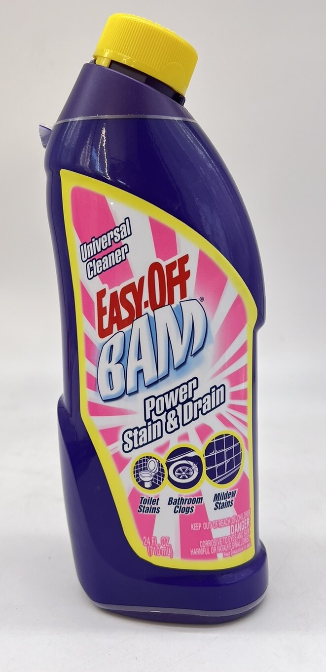 Easy-Off BAM Power STAIN & DRAIN Cleaner Grime and Lime Remover 24 oz