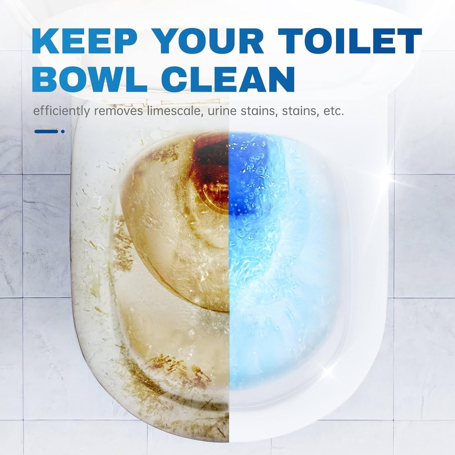 Toilet Bowl Cleaners – 3 Pack, Krazy Clean Automatic Long-Lasting Toilet