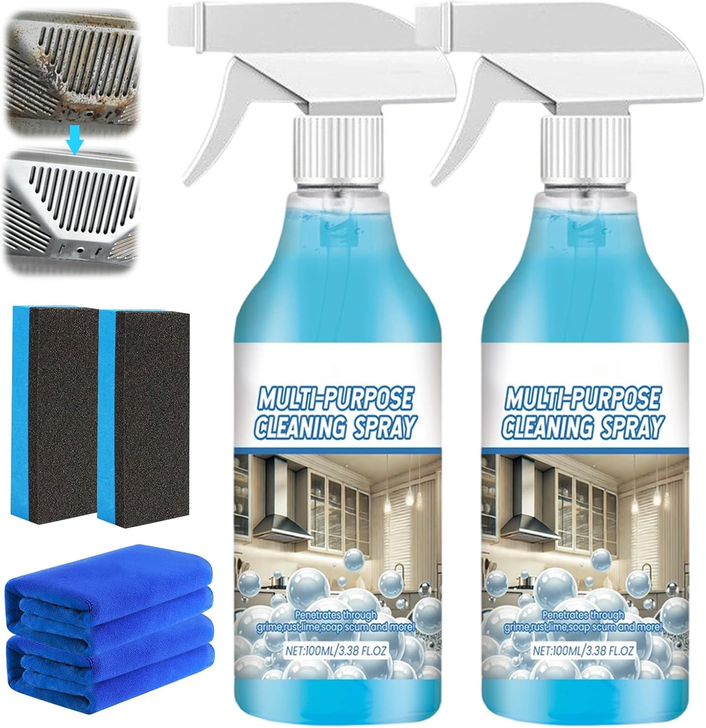 2Pack Spray Cleaner 2026 New Multi Purpose Cleaning Spray Upgraded Foam Sprays