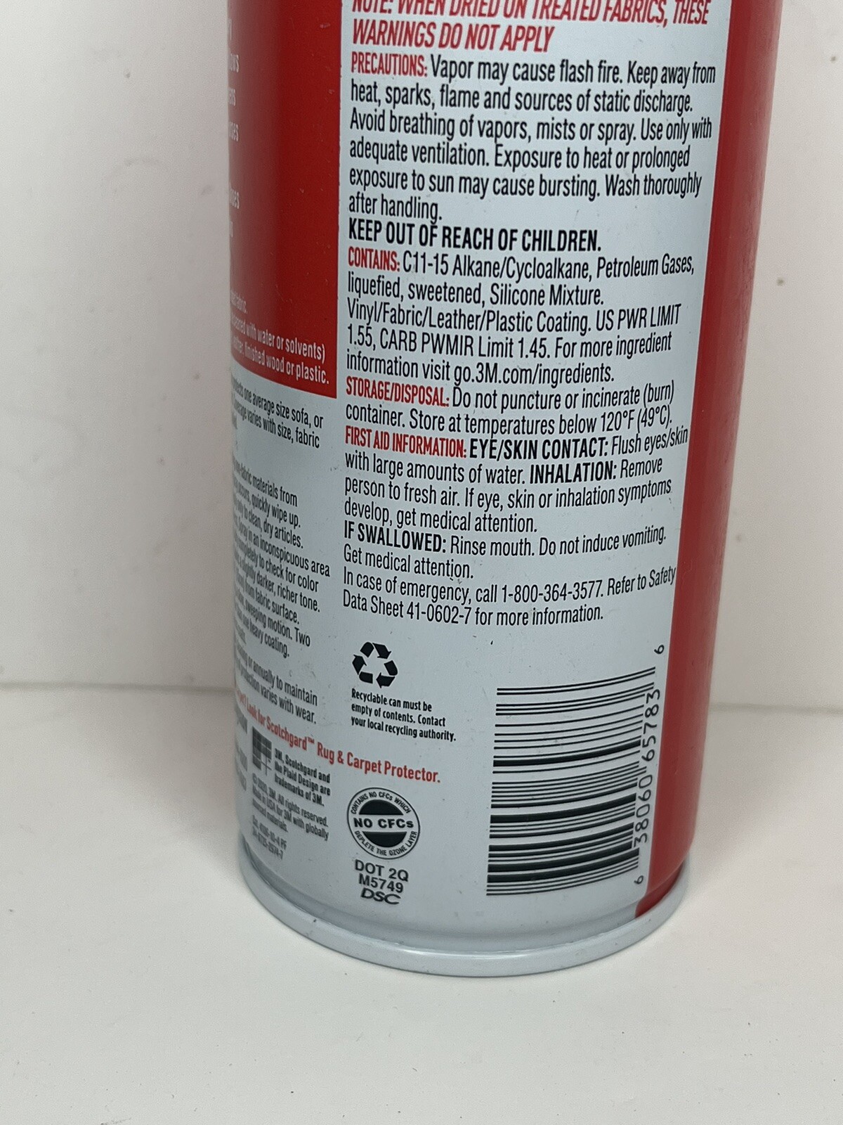 6 Cans 3M Scotchgard Transparent Fabric Water Shield Dries Clear & Oderless 10oz
