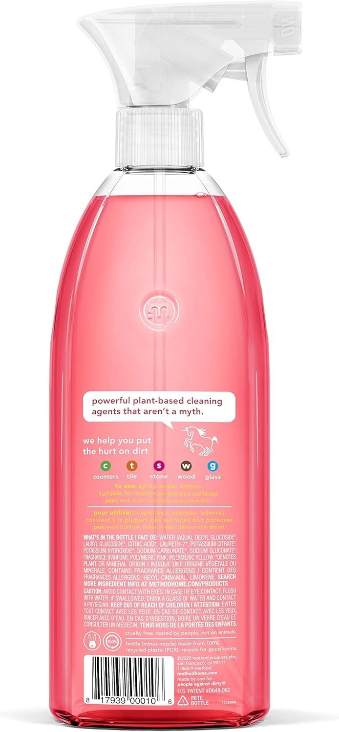 All-Purpose Cleaner Spray – Pink Grapefruit Scent, 28 oz, Pack of 8