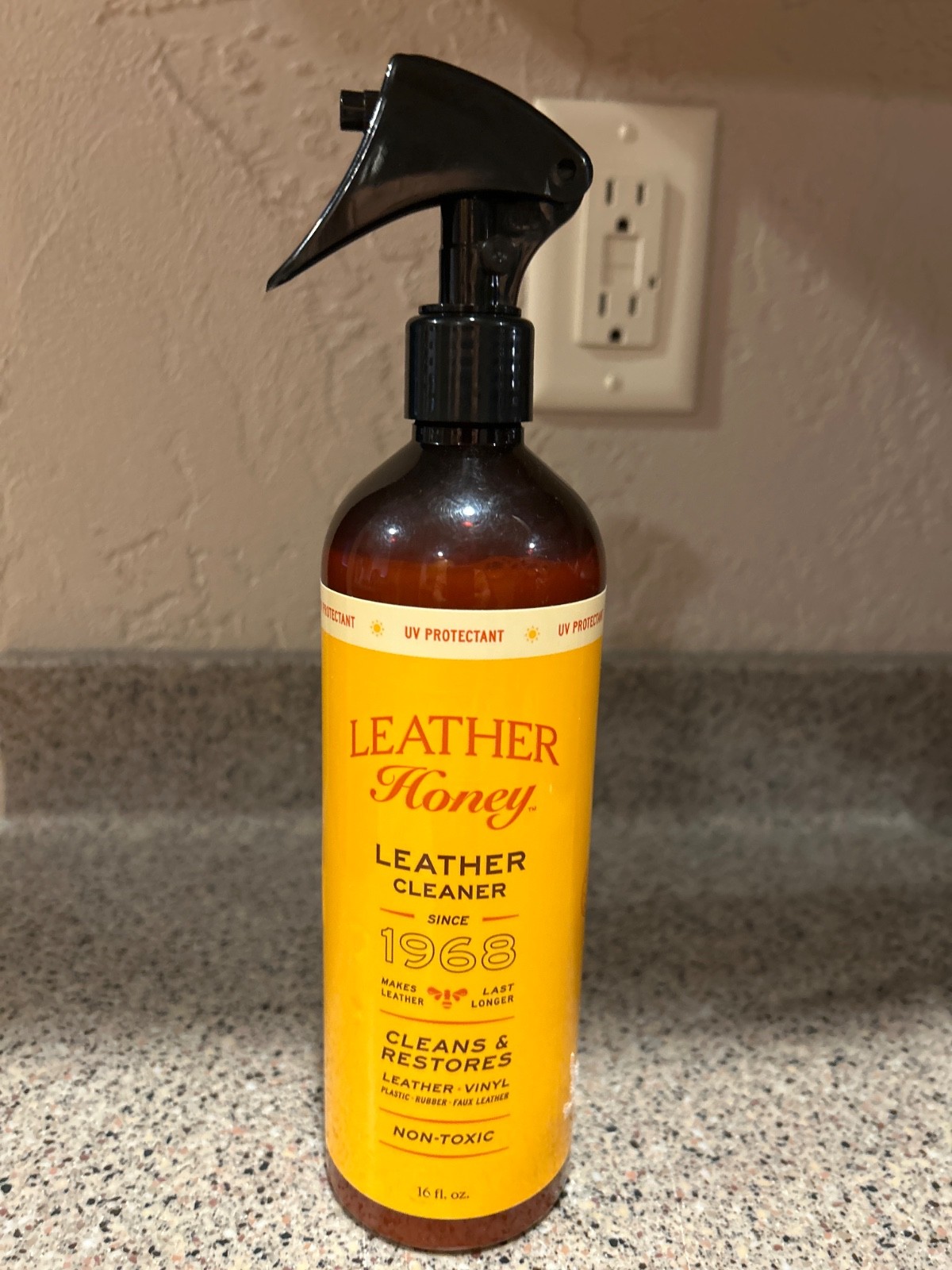 Leather Honey Leather Cleaner: Non-Toxic Leather Care Made USA W/ Sprayer 16oz