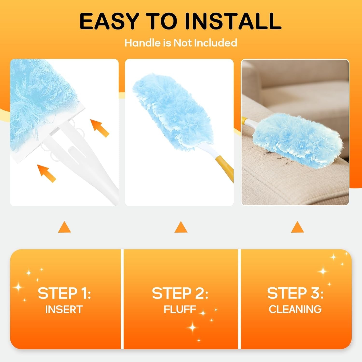 25 Count Duster Refills Compatible W/ Dusters Cleaning Disposable Duster Refill