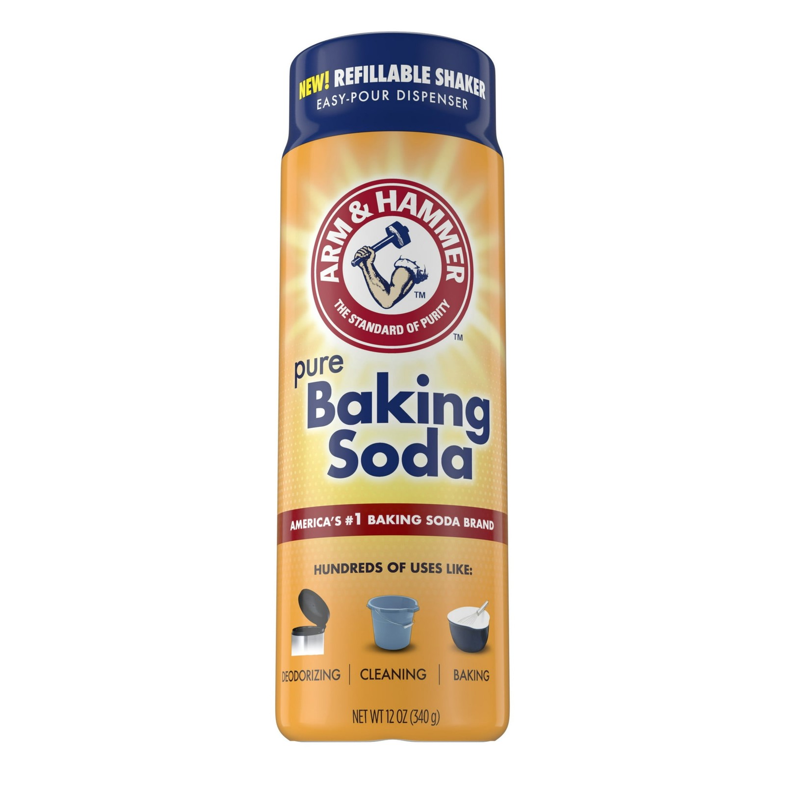 Pure Baking Soda Powder,Multi-Purpose Household Use,12oz Free Shipping in 2 days