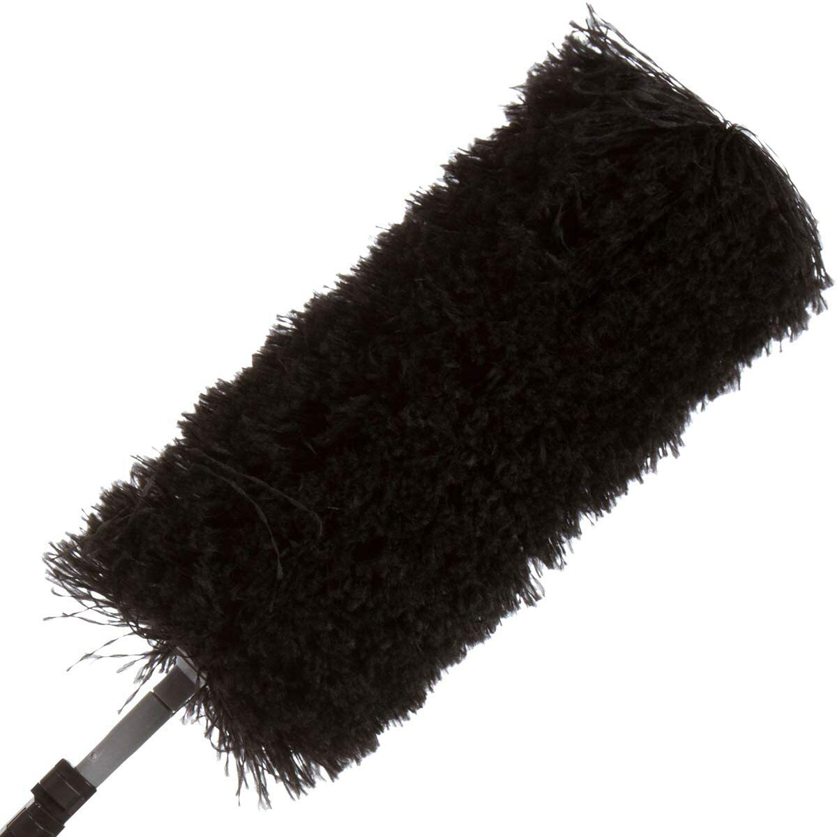 Telescopic Microfiber Duster w/ Extension Pole, Scratch Free (Black)