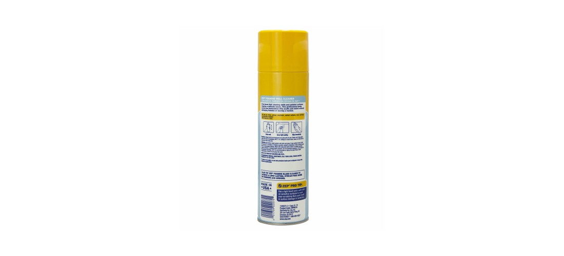 Zep, Inc. ZUFWC18 Foaming Wall Cleaner, 18 oz Can, Ammonia, Opaque Off-White