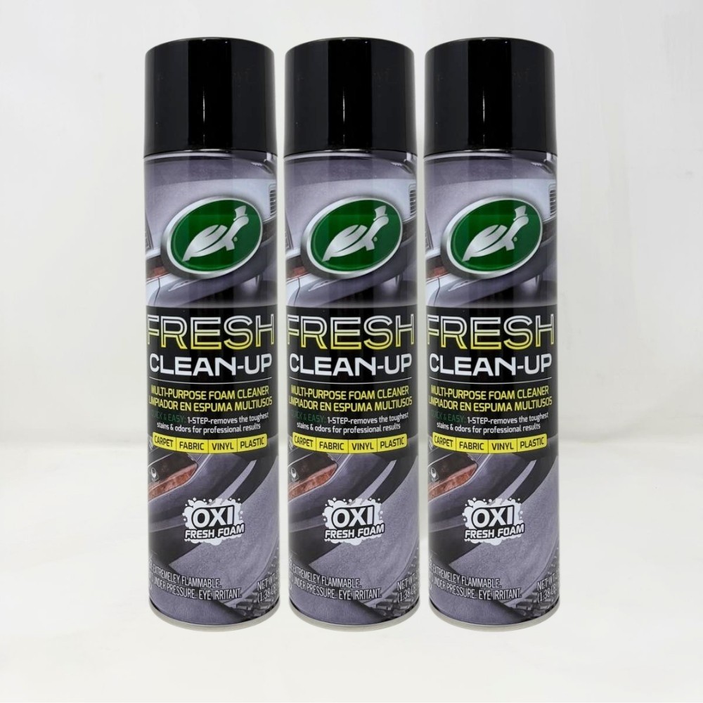 3 Pack – Turtle Wax 54352 Fresh Clean-Up Multi-Purpose Foam Cleaner, 22oz