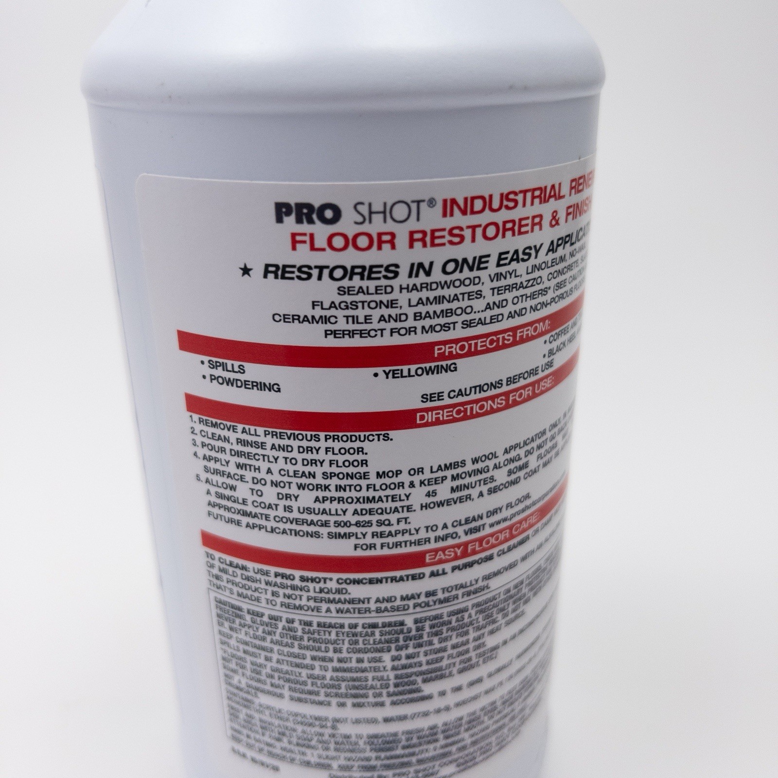 Pro Shot Industrial Re-Newing Floor Restorer And Finish (32 oz.)